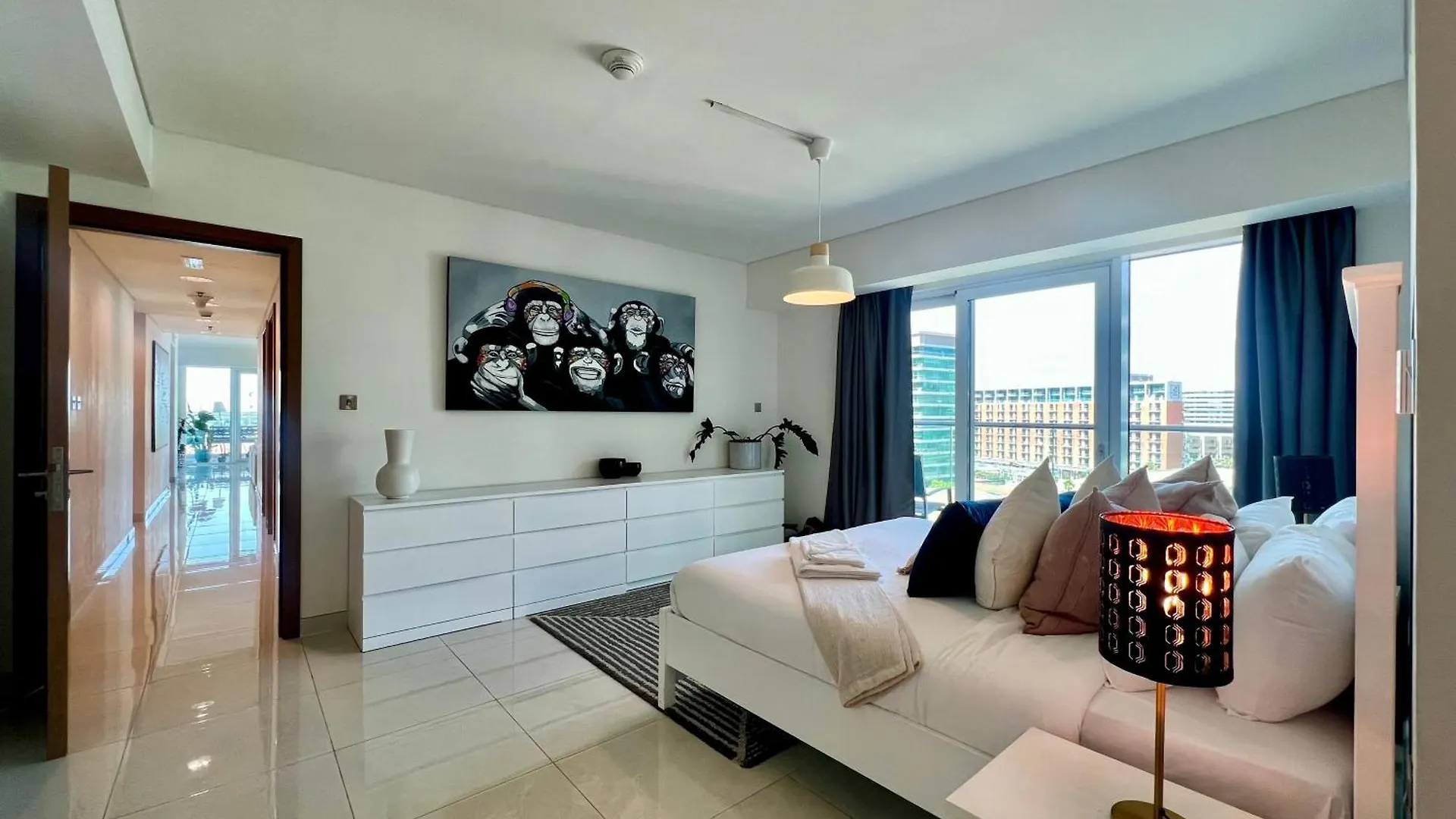 Modern 3 Bedroom Al Hadeel West Side Al Rahah Beach Abú Dhabí Spojené arabské emiráty